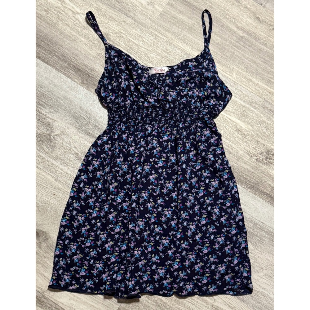 Vivace Floral Print Cami Dress Sleeveless Summer Mini Dress Casual‎